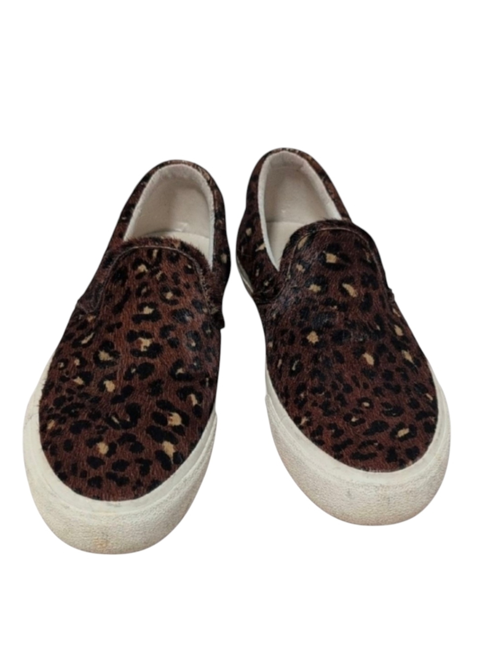 Madewell Sidewalk Slip-On Sneakers Painted Calf Hair Size 7